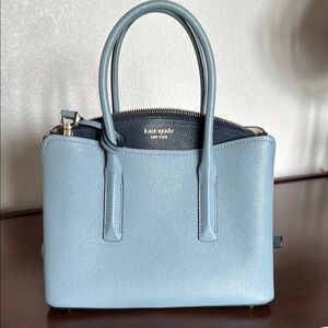 Kate Spade Blue Shoulder Bag with Structured Elegance